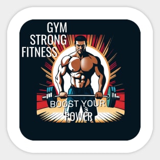 Gym strong fitness Sticker